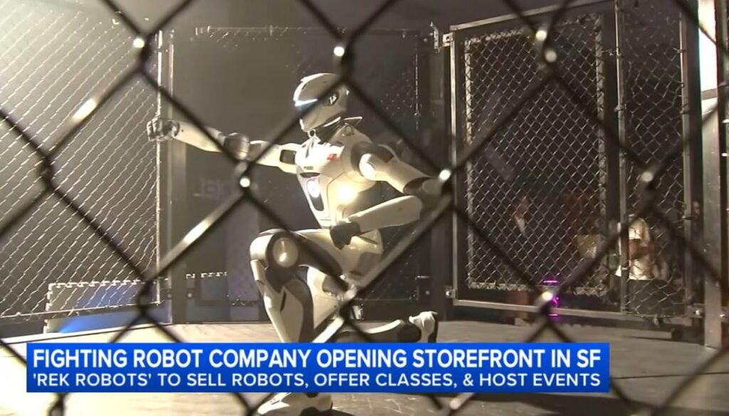 EngineAl T800 Robot at Fighting Event in USA  