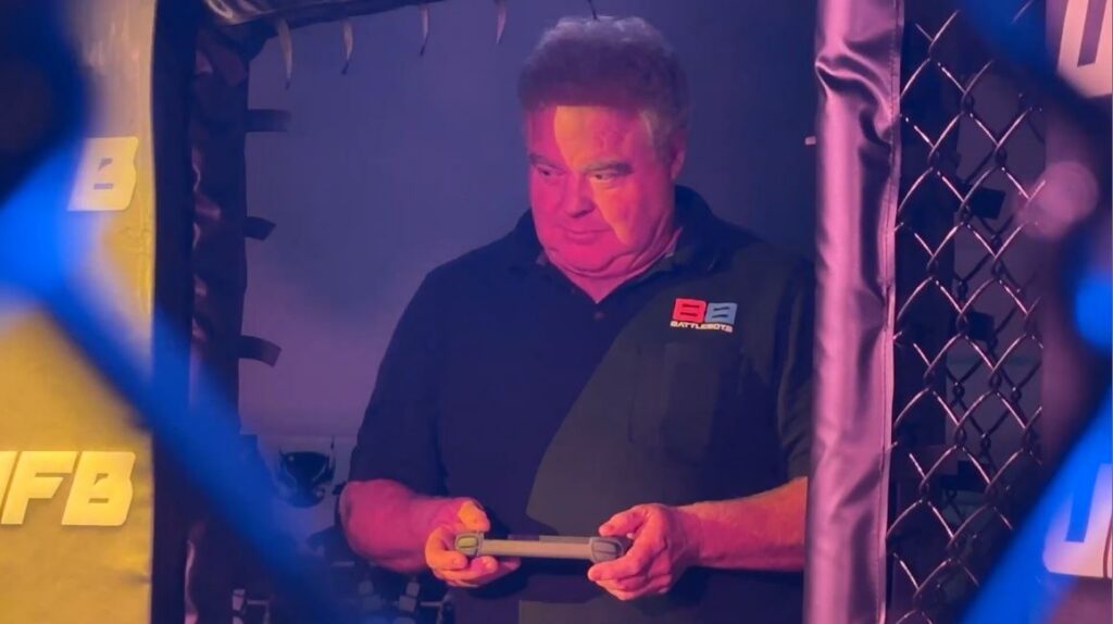 Ed Roski of BattleBots at UFB Robot Event